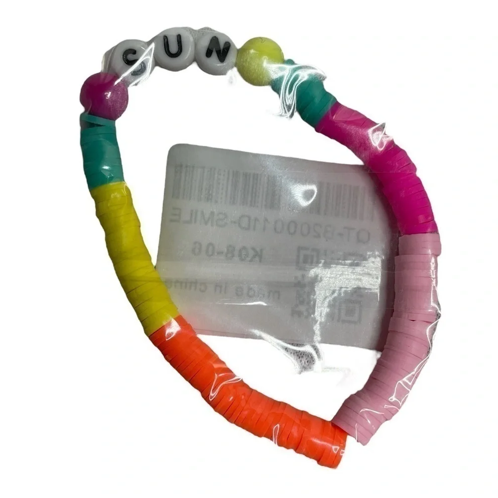 Colorful bead kids bracelets NWOT